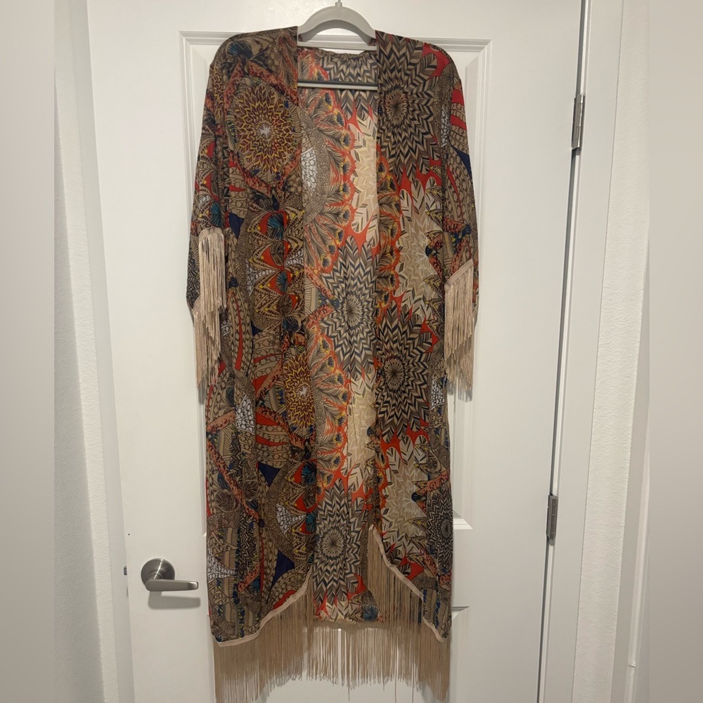 Bohemian Fringe Kimono